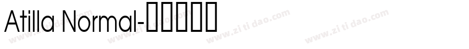 Atilla Normal字体转换